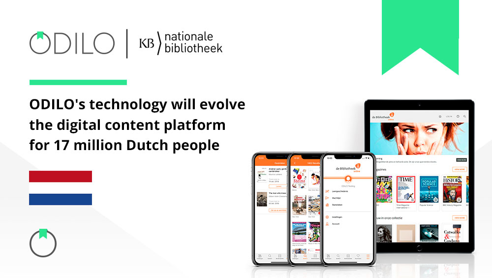 ODILO's technology will evolve the digital content platform for 17 million Dutch people